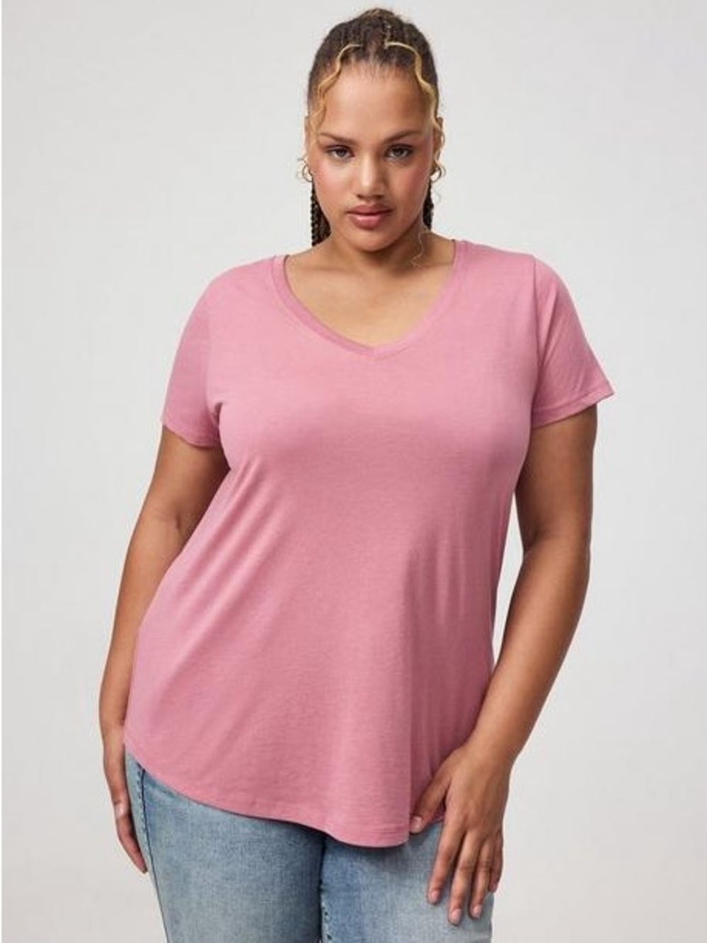 Torrid Girlfriend Signature Jersey VNeck Tee